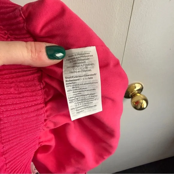 J. Crew Linen Cotton Scalloped Mini Skirt Pink Lined Women’s Size 2 - Picture 6 of 11